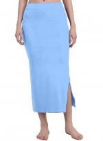 Lycra Light Blue Casual Wear Plain Shapewear